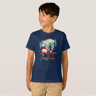 Camiseta Feliz Dia de Natal Crianças