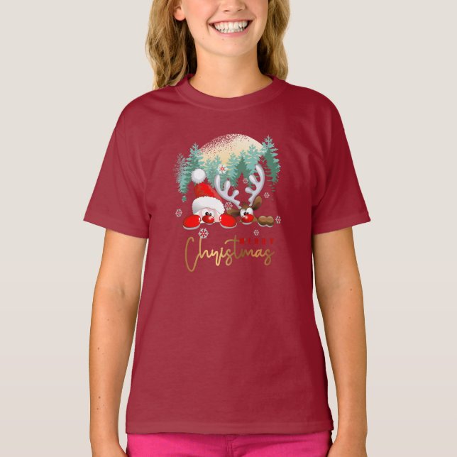 Camiseta Feliz Dia de Natal | Crianças T-Shirt (Frente)