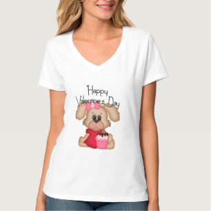 Camiseta Feliz dia de os namorados de Cachorro Lou