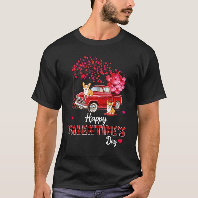 Camiseta Feliz dia de os namorados de Caminhão Vermelho Cac (Frente)