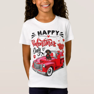 Camiseta Feliz dia de os namorados de Caminhão Vermelho Cac
