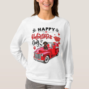 Camiseta Feliz dia de os namorados de Caminhão Vermelho Cac