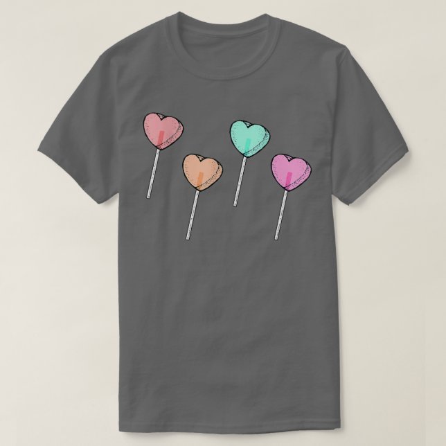 Camiseta Feliz dia de os namorados Engraçado Cardíaco Lolli (Frente do Design)
