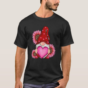 Camiseta Feliz dia de os namorados Gnome com Sunflower Men