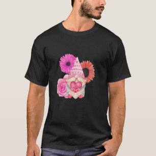 Camiseta Feliz dia de os namorados Gnomo Girassóis