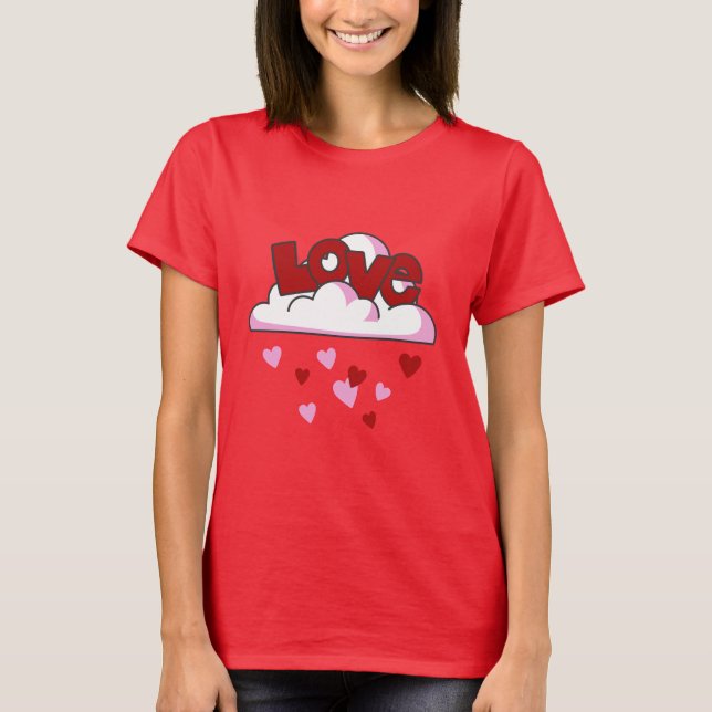 Camiseta Feliz dia de os namorados Love Women T-Shirt (Frente)