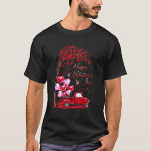 Camiseta Feliz dia de os namorados Red Truck Copia Mulheres