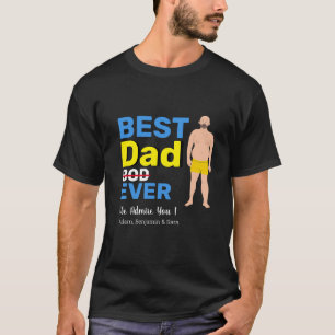 Camiseta Feliz Dia de os pais 4 Foto Com pai Engraçado