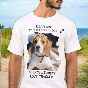 Camiseta Feliz Dia de os pais Eu Te Amo Pai De Cachorro Fot