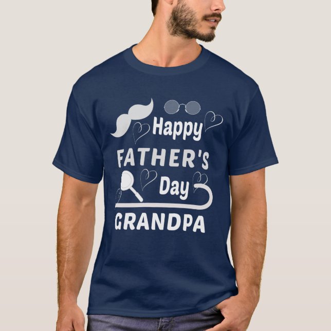 CAMISETA FELIZ DIA DE OS PAIS GRANDPA (Frente)