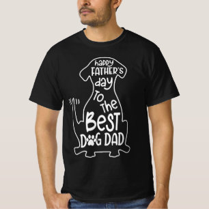 Camiseta Feliz Dia de os pais Para O Melhor Pai De Cachorro