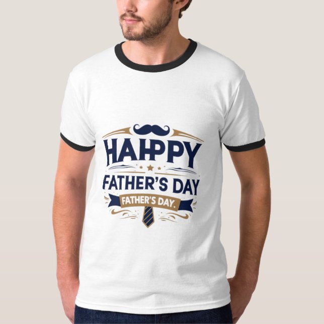 Camiseta Feliz Dia de os pais T-Shirt | Presente perfeito p (Frente)