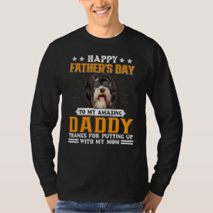Camiseta Feliz Dia de os pais Tibetano - Pai de Cachorro Te
