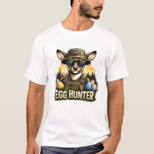 Camiseta Feliz Dia de Páscoa Camo Engraçado Caça Meninos Ho