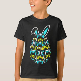 Camiseta Feliz Dia de Páscoa Coelho de Jogos Ovo Divertido