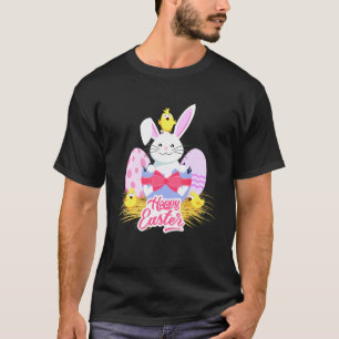 Camiseta Feliz Dia de Páscoa & Coelho e Ovo de Galinha