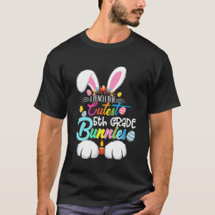 Camiseta Feliz Dia de Páscoa Eu Ensino os Coelhinhos da 5ª