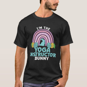 Camiseta Feliz Dia de Páscoa Eu sou o Coelho Instrutor de Y