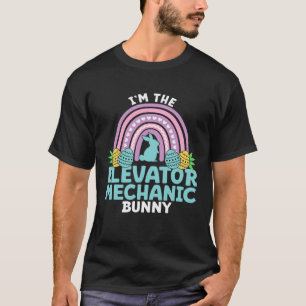 Camiseta Feliz Dia de Páscoa Eu sou o Coelho Mecânico de El