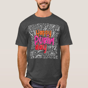 Camiseta Feliz Dia de Purim Figurino Judeu Holliday Legal