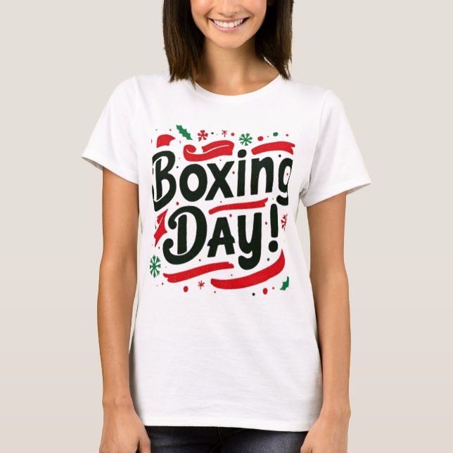 Camiseta Feliz Dia de Santo Estevão (Frente)