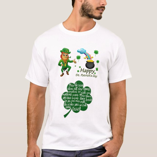 Camiseta Feliz Dia de São Patrício (Frente)