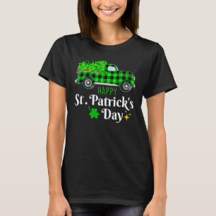 Camiseta Feliz Dia de São Patrício 2021 Carro Buffalo Xadre