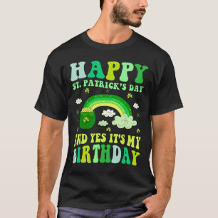 Camiseta Feliz Dia de São Patrício Aniversário Saint Paddys