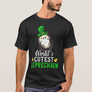 Camiseta Feliz Dia de São Patrício Belied Hedgehog World Cu
