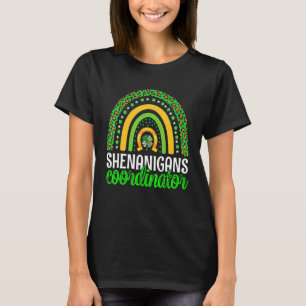 Camiseta Feliz Dia de São Patrício Cute Rainbow St Patricks