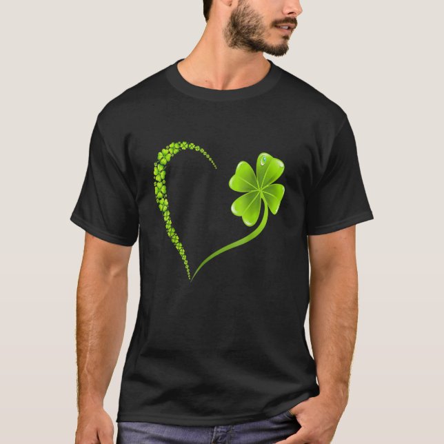 Camiseta Feliz Dia de São Patrício da família irlandesa Sha (Frente)