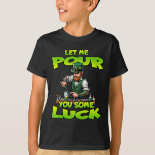Camiseta Feliz Dia de São Patrício Deixe-me Derramar um Pou