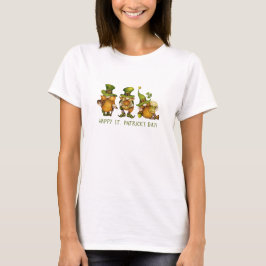 Camiseta Feliz Dia de São Patrício dos Gnomos Irlandeses