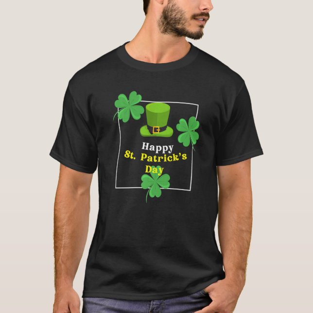 Camiseta Feliz Dia de São Patrício Engraçado Que Os Shenani (Frente)