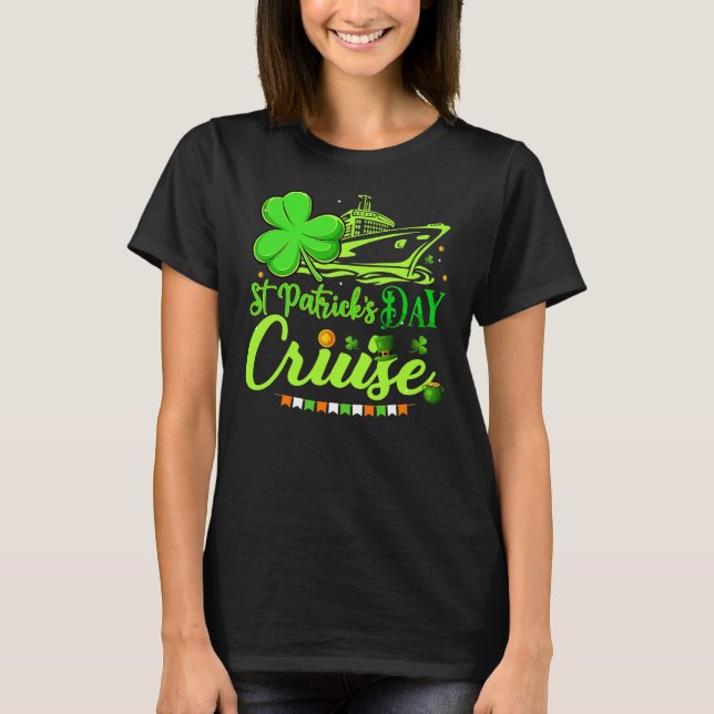 Camiseta Feliz Dia de São Patrício Funny Cruise Cruise (Frente)