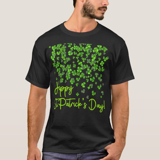 Camiseta Feliz Dia de São Patrício Funny Saint Patrick Iris (Frente)