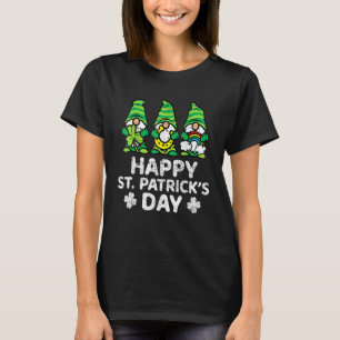Camiseta Feliz Dia de São Patrício Gnomos Santo Paddys Patt