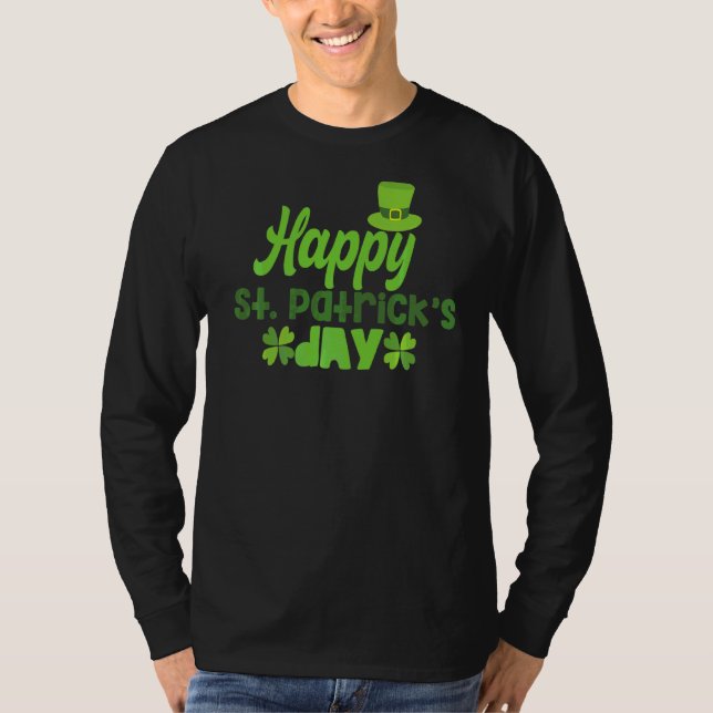 Camiseta Feliz Dia de São Patrício Irlanda St Patricks D (Frente)