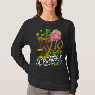 Camiseta Feliz Dia de São Patrício irlandês Flamingo Green