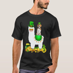 Camiseta Feliz Dia de São Patrício Leprechaun Beagle Montan