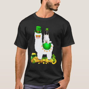 Camiseta Feliz Dia de São Patrício Leprechaun Newfoundland