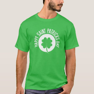 Camiseta Feliz Dia de São Patrício Mulheres Crianças Gar