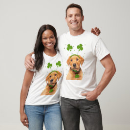 Camiseta Feliz Dia de São Patrício para qualquer cão na ban