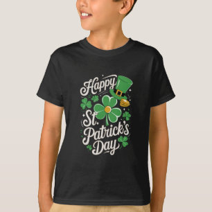 Camiseta Feliz Dia de São Patrício Patrimônio Irlandês St P