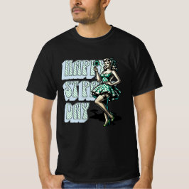 Camiseta Feliz Dia de São Patrício Pinup Girl com Shamrock