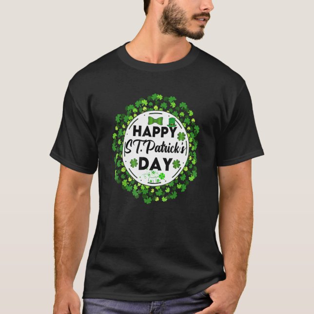 Camiseta Feliz Dia de São Patrício, Rua no Dia do Trex e Sh (Frente)