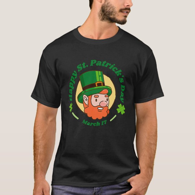 Camiseta Feliz Dia de São Patrício SORTE CARMER Boys Gir (Frente)