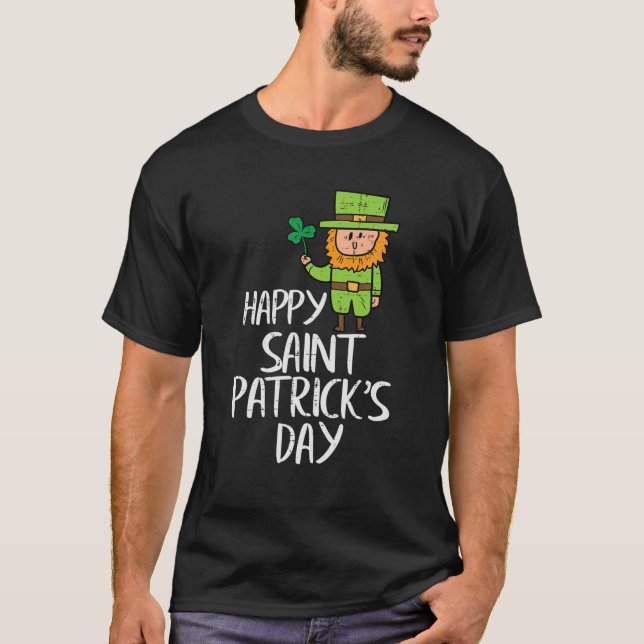 Camiseta Feliz Dia de São Patrício St Paddys Meninos T (Frente)