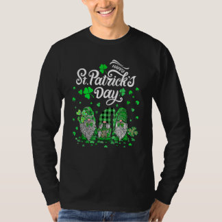 Camiseta Feliz Dia de São Patrício Três Gnomos Shamrock Ess