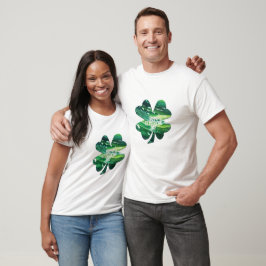 Camiseta Feliz Dia de São Patrício trevo de 4 folhas Orgulh